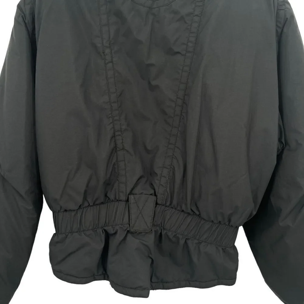 OBERMEYER Nell Jacket Womens 12 Black Puffer Coat Ski Snowboard Bomber Crop